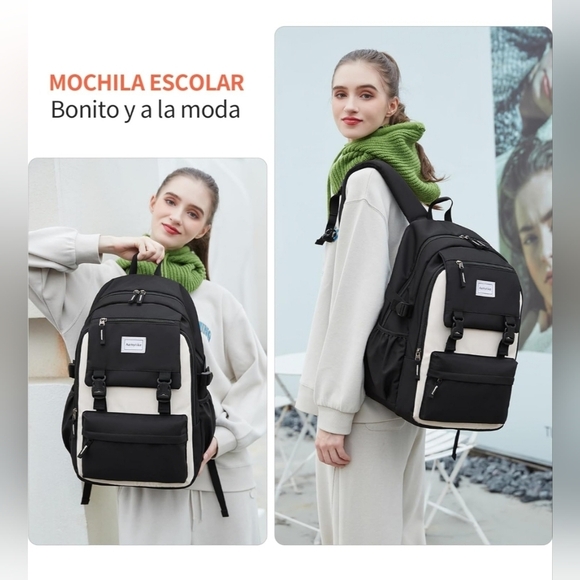 Aamytike Handbags - Aamytike NWT Waterproof Backpack Daypack With Coordinating Lunchbox